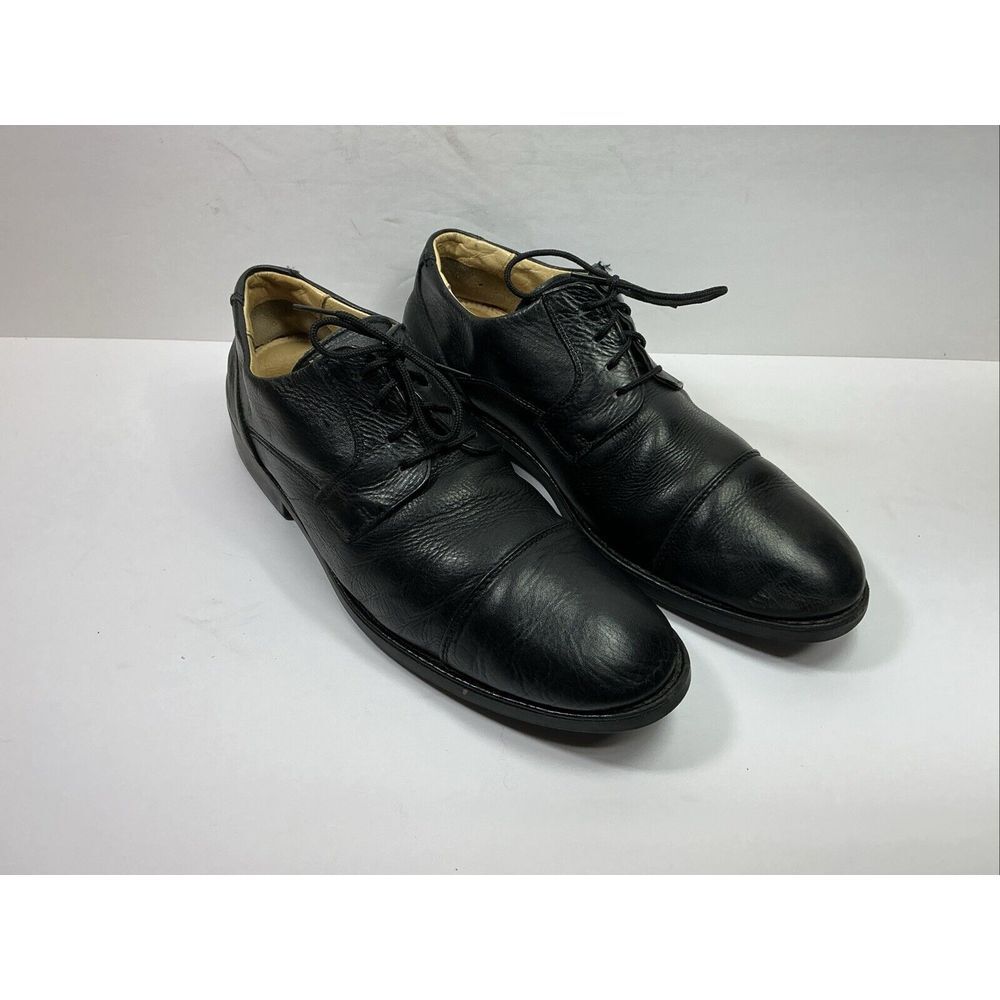 Belvedere Duke Men 8D Black Soft Leather Oxford Lace Dress‎ Shoes Cap Toe